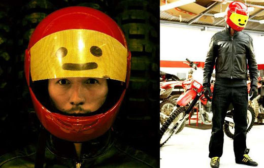 LEGO minifigg motorcycle helmet